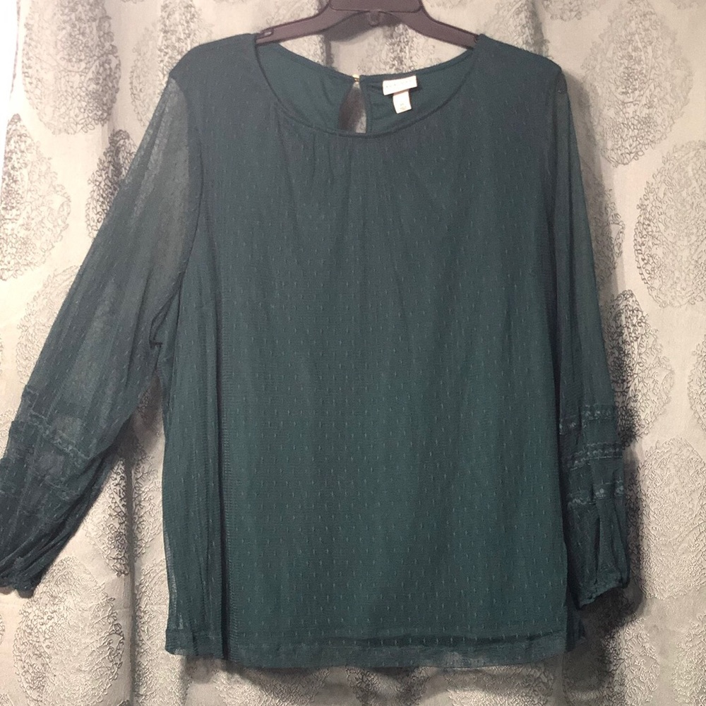 Pretty green blouse. NWOT